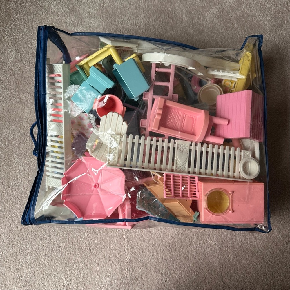 Vintage Playskool Dollhouse Furniture Lot